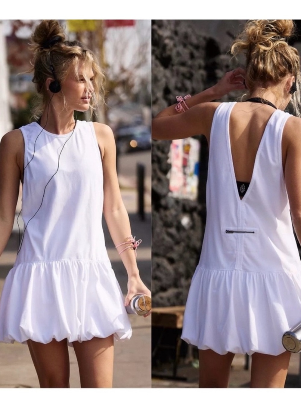 Free People Hotshot Mini Tennis Bubble Set Pink S